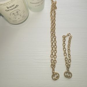 Gucci Neclace and bracelet